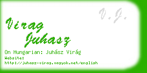 virag juhasz business card
